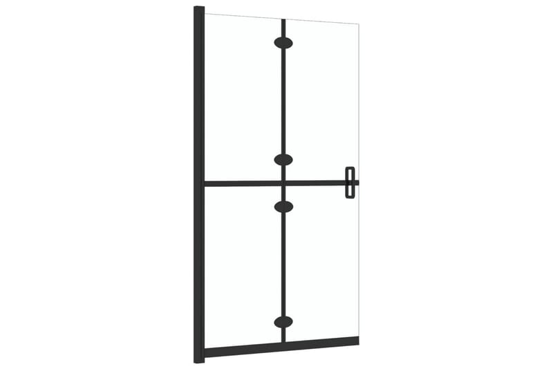 Sammenleggbar dusjvegg med gjennomsiktig ESG-glass 90x190 cm - Gjennomsiktig - Hus & oppussing - Kjøkken & bad - Baderom - Dusjer