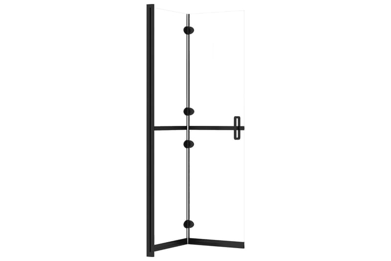 Sammenleggbar dusjvegg med gjennomsiktig ESG-glass 90x190 cm - Gjennomsiktig - Hus & oppussing - Kjøkken & bad - Baderom - Dusjer