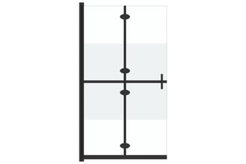 Sammenleggbar dusjvegg med halvfrostet ESG-glass 120x190 cm - Gjennomsiktig - Hus & oppussing - Kjøkken & bad - Baderom - Dusjer