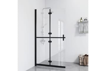 Sammenleggbar dusjvegg med klart ESG-glass 100x190 cm - Gjennomsiktig - Hus & oppussing - Kjøkken & bad - Baderom - Dusjer