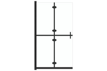 Sammenleggbar dusjvegg med klart ESG-glass 100x190 cm - Gjennomsiktig - Hus & oppussing - Kjøkken & bad - Baderom - Dusjer