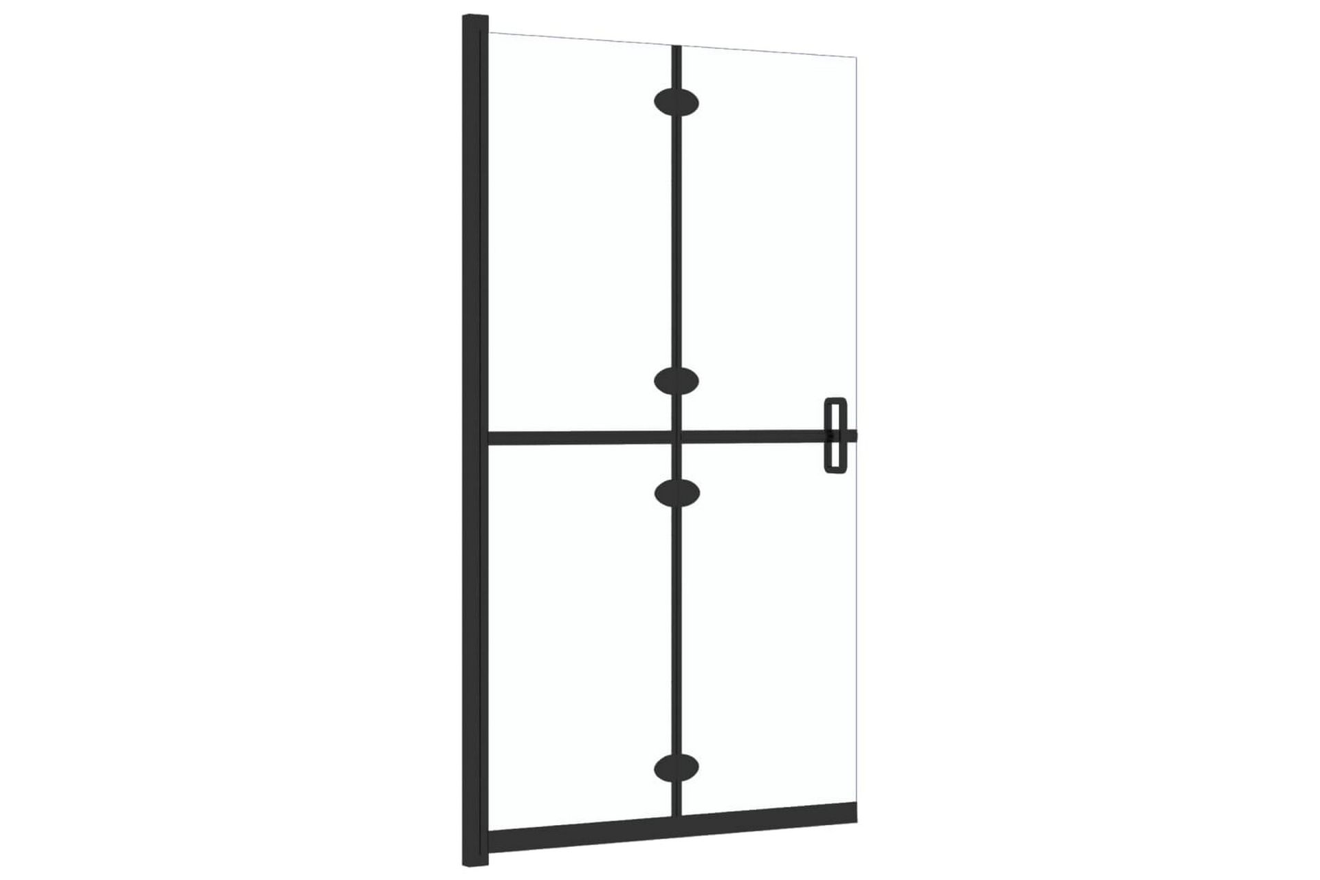 Sammenleggbar dusjvegg med klart ESG-glass 100x190 cm - Gjennomsiktig - Hus & oppussing - Kjøkken & bad - Baderom - Dusjer