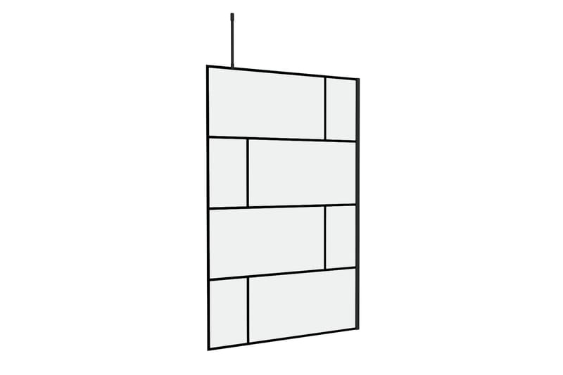 Sörby Dusjvegg 120x195 cm - Svart - Hus & oppussing - Kjøkken & bad - Baderom - Dusjer