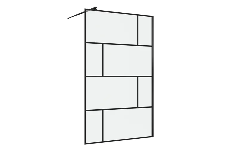 Sörby Dusjvegg 120x195 cm, Svart