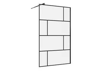 Sörby Dusjvegg 120x195 cm - Svart - Hus & oppussing - Kjøkken & bad - Baderom - Dusjer - Dusjvegger