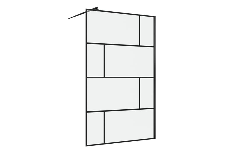 Sörby Dusjvegg 120x195 cm, Svart