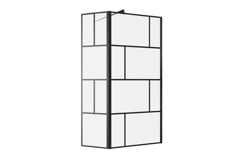 Sörby Dusjvegg 130x195 cm - Svart - Hus & oppussing - Kjøkken & bad - Baderom - Dusjer - Dusjvegger