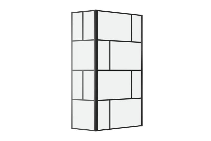 Sörby Dusjvegg 130x195 cm - Svart - Hus & oppussing - Kjøkken & bad - Baderom - Dusjer - Dusjvegger