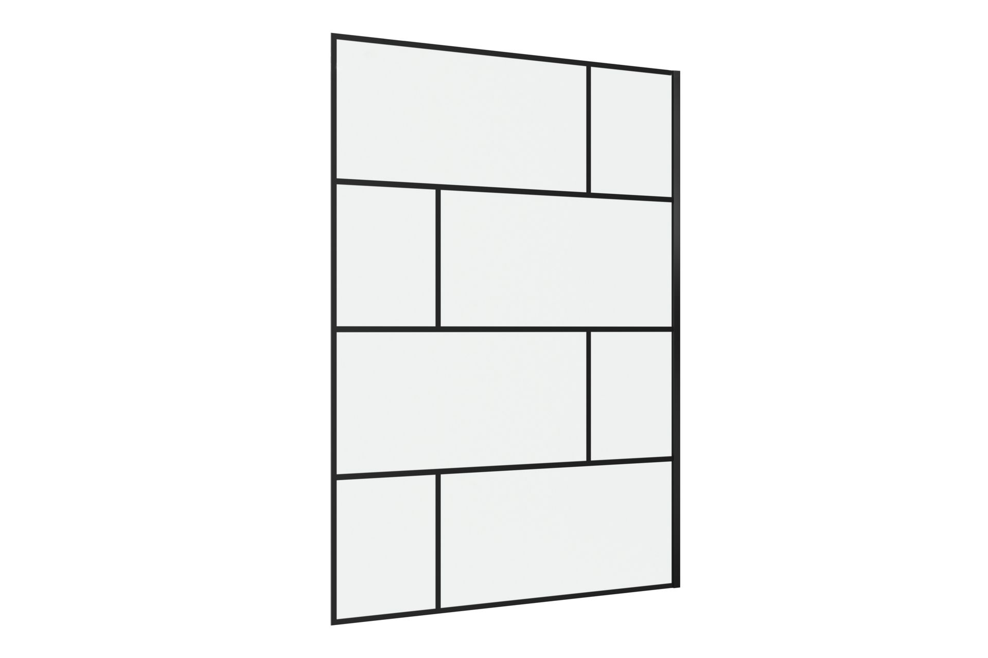 Sörby Dusjvegg 140x195 cm - Svart - Hus & oppussing - Kjøkken & bad - Baderom - Dusjer