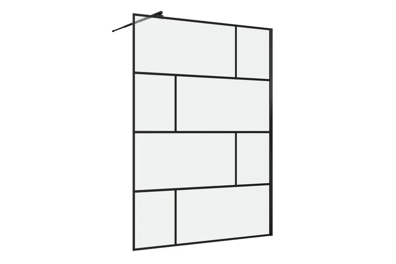Sörby Dusjvegg 140x195 cm, Svart