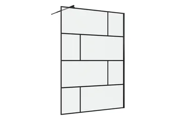 Sörby Dusjvegg 140x195 cm - Svart - Hus & oppussing - Kjøkken & bad - Baderom - Dusjer - Dusjvegger
