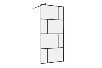 Sörby Dusjvegg 90x195 cm - Svart - Hus & oppussing - Kjøkken & bad - Baderom - Dusjer
