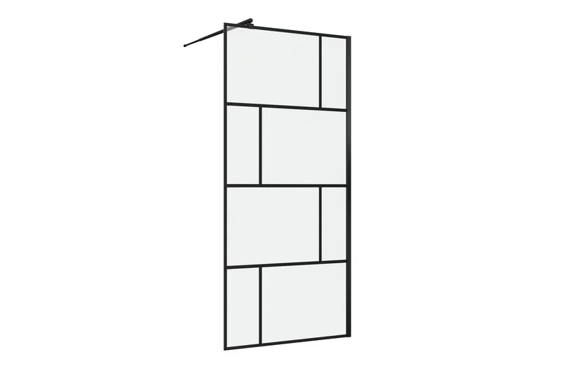 Sörby Dusjvegg 90x195 cm, Svart