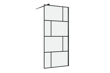 Sörby Dusjvegg 90x195 cm - Svart - Hus & oppussing - Kjøkken & bad - Baderom - Dusjer - Dusjvegger