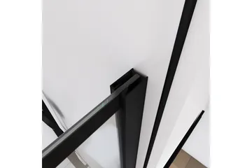 Sörby Dusjvegg 90x195 cm - Svart - Hus & oppussing - Kjøkken & bad - Baderom - Dusjer - Dusjvegger