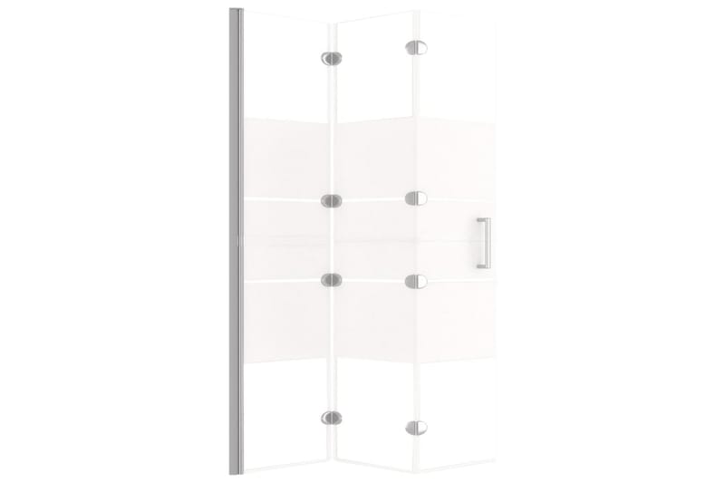 Leddet dusjdør ESG 100x140 cm hvit - Hus & oppussing - Kjøkken & bad - Baderom - Dusjer