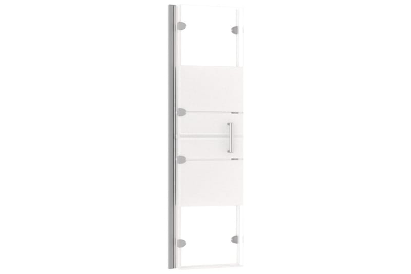 Leddet dusjdør ESG 100x140 cm hvit - Hus & oppussing - Kjøkken & bad - Baderom - Dusjer