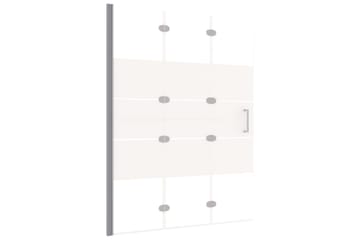 Leddet dusjdør ESG 100x140 cm hvit - Hus & oppussing - Kjøkken & bad - Baderom - Dusjer