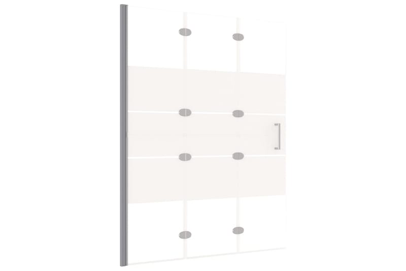 Leddet dusjdør ESG 100x140 cm hvit - Hus & oppussing - Kjøkken & bad - Baderom - Dusjer