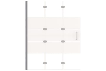 Leddet dusjdør ESG 100x140 cm hvit - Hus & oppussing - Kjøkken & bad - Baderom - Dusjer