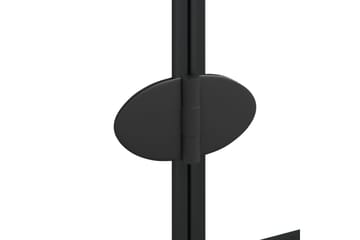 Leddet dusjdør ESG 100x140 cm svart - Hus & oppussing - Kjøkken & bad - Baderom - Dusjer