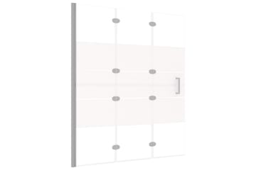Leddet dusjdør ESG 120x140 cm hvit - Hus & oppussing - Kjøkken & bad - Baderom - Dusjer
