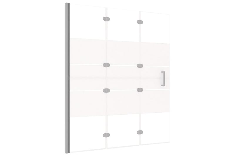 Leddet dusjdør ESG 120x140 cm hvit - Hus & oppussing - Kjøkken & bad - Baderom - Dusjer