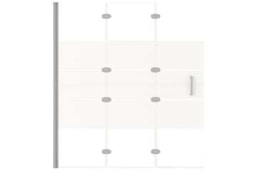 Leddet dusjdør ESG 120x140 cm hvit - Hus & oppussing - Kjøkken & bad - Baderom - Dusjer