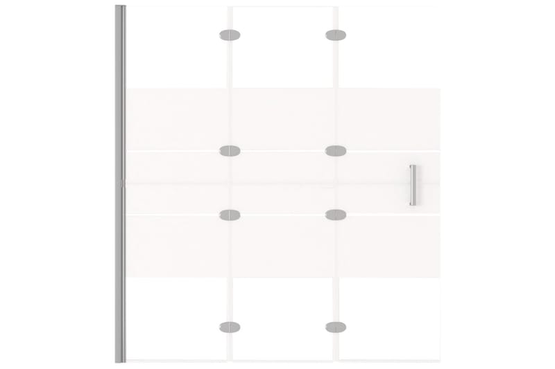 Leddet dusjdør ESG 120x140 cm hvit - Hus & oppussing - Kjøkken & bad - Baderom - Dusjer