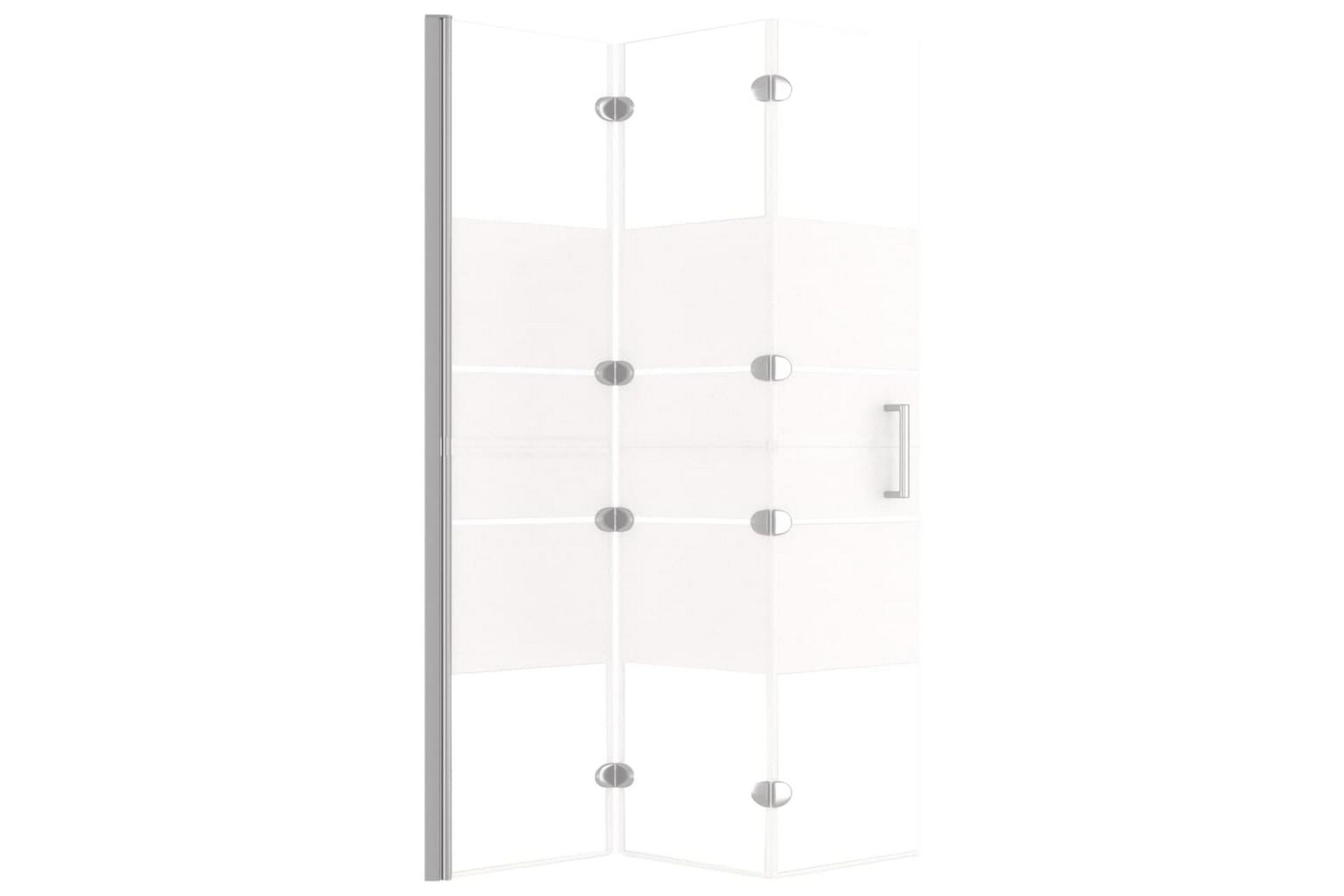 Leddet dusjdør ESG 120x140 cm hvit - Hus & oppussing - Kjøkken & bad - Baderom - Dusjer