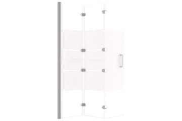 Leddet dusjdør ESG 120x140 cm hvit - Hus & oppussing - Kjøkken & bad - Baderom - Dusjer
