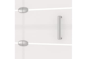 Leddet dusjdør ESG 120x140 cm hvit - Hus & oppussing - Kjøkken & bad - Baderom - Dusjer