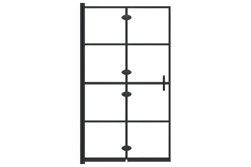 Leddet dusjdør ESG 80x140 cm svart - Hus & oppussing - Kjøkken & bad - Baderom - Dusjer