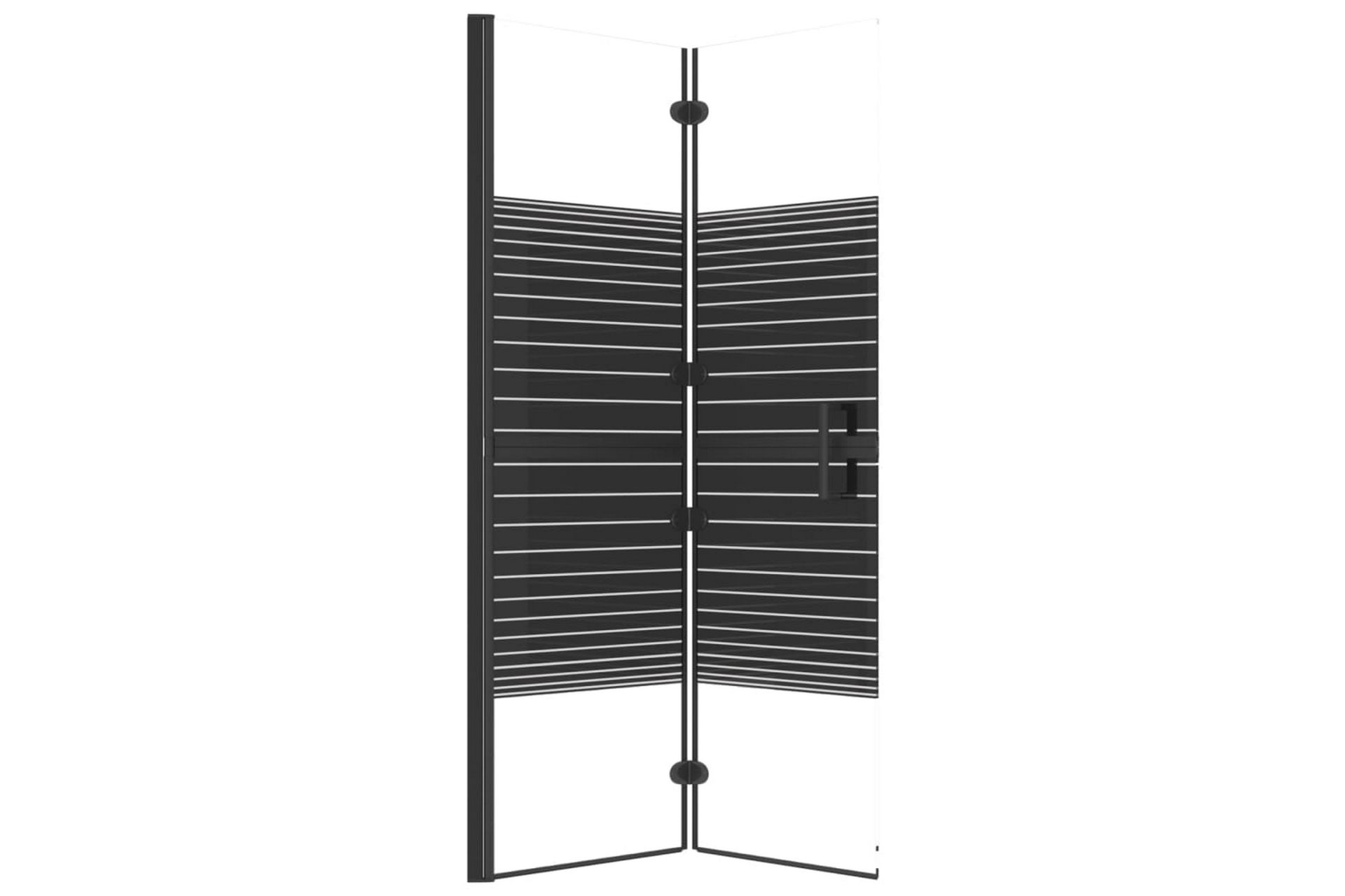 Leddet dusjdør ESG 80x140 cm svart - Hus & oppussing - Kjøkken & bad - Baderom - Dusjer