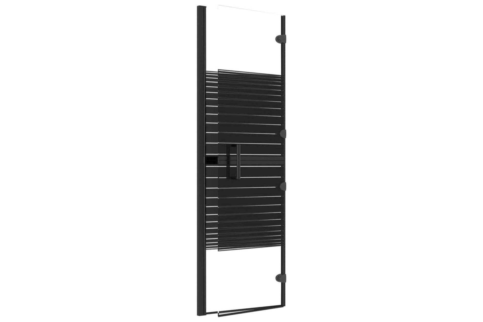 Leddet dusjdør ESG 80x140 cm svart - Hus & oppussing - Kjøkken & bad - Baderom - Dusjer