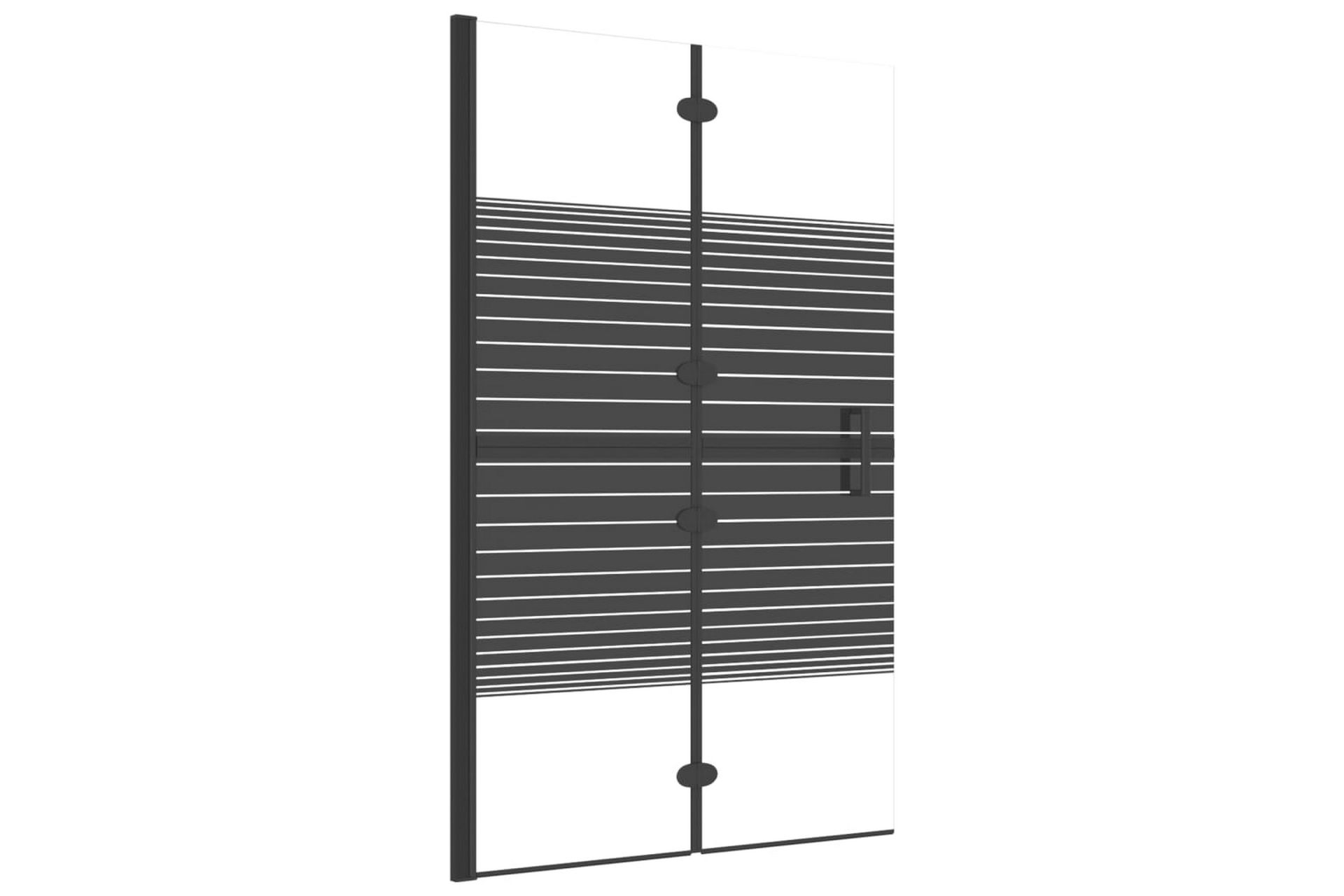 Leddet dusjdør ESG 80x140 cm svart - Hus & oppussing - Kjøkken & bad - Baderom - Dusjer