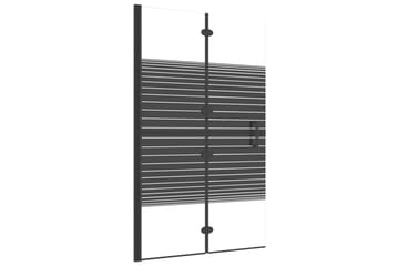 Leddet dusjdør ESG 80x140 cm svart - Hus & oppussing - Kjøkken & bad - Baderom - Dusjer