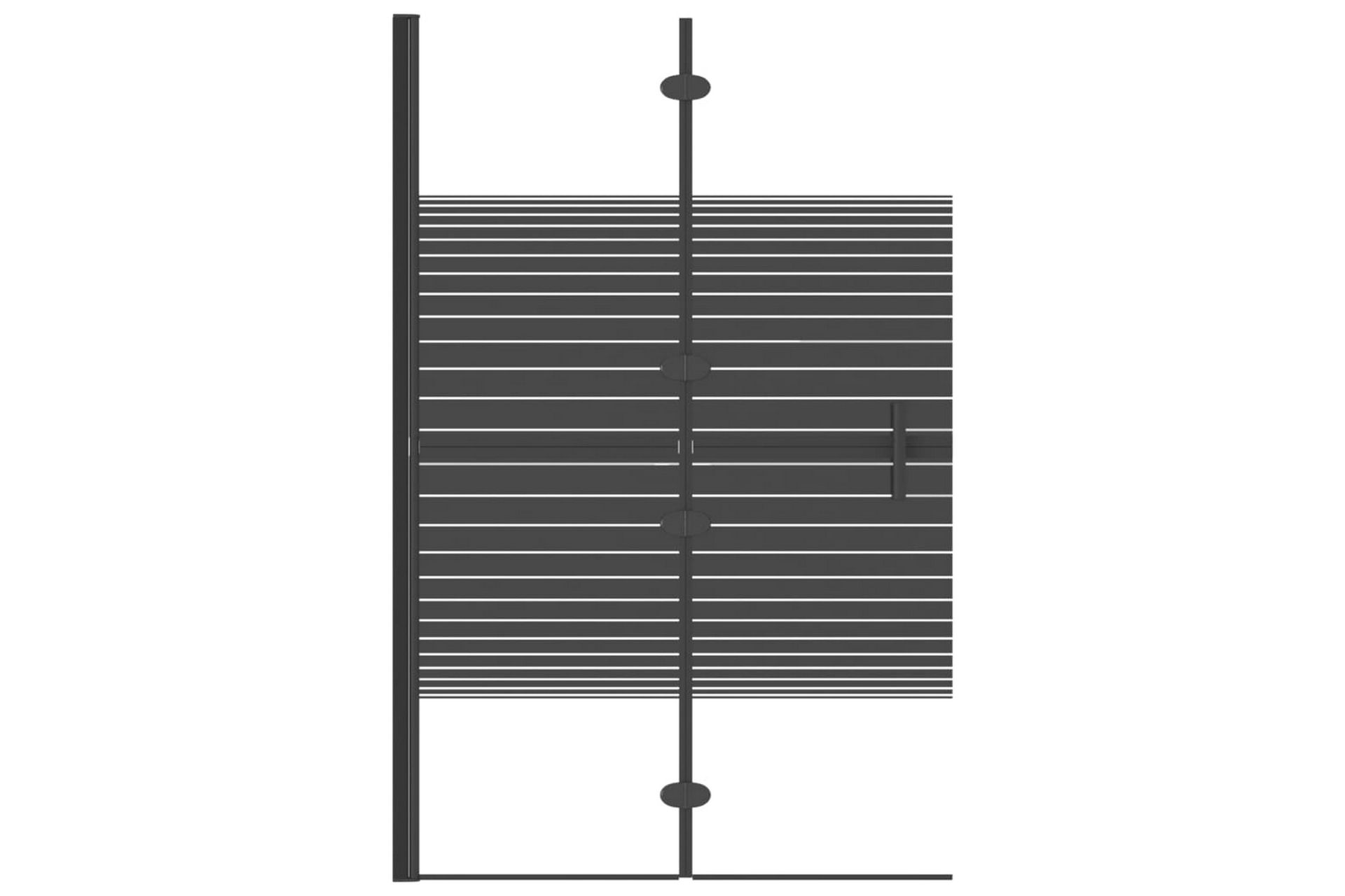 Leddet dusjdør ESG 80x140 cm svart - Hus & oppussing - Kjøkken & bad - Baderom - Dusjer