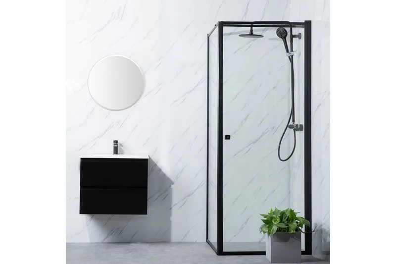 Profil Bathlife Dusjhjørne Rett Vegg 900 + Rett dør 900