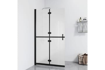 Sammenleggbar dusjvegg med frostet ESG-glass 90x190 cm - Gjennomsiktig - Hus & oppussing - Kjøkken & bad - Baderom - Dusjer