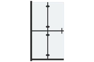 Sammenleggbar dusjvegg med frostet ESG-glass 90x190 cm - Gjennomsiktig - Hus & oppussing - Kjøkken & bad - Baderom - Dusjer