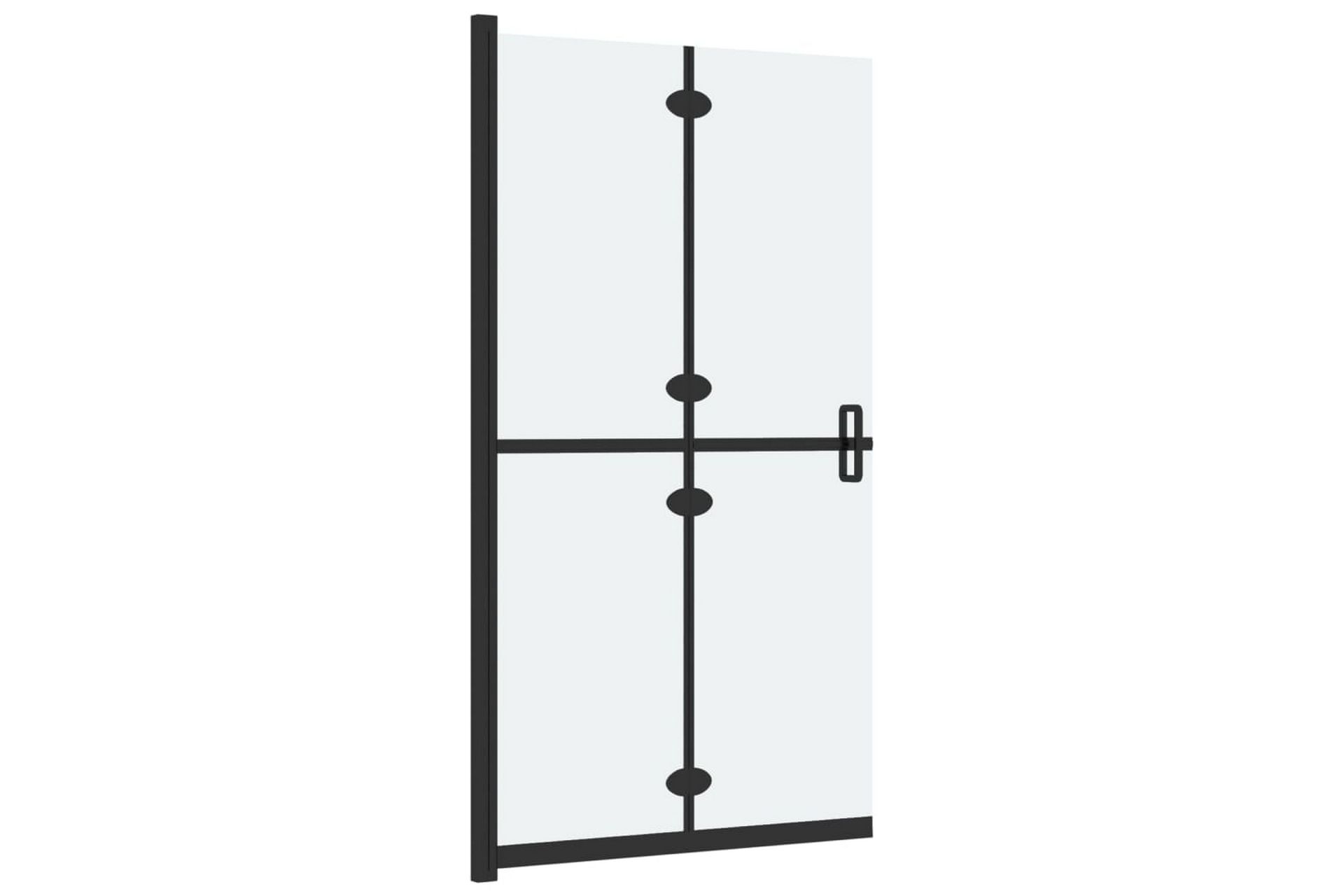 Sammenleggbar dusjvegg med frostet ESG-glass 90x190 cm - Gjennomsiktig - Hus & oppussing - Kjøkken & bad - Baderom - Dusjer
