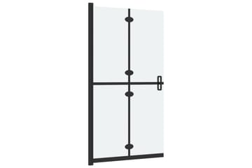 Sammenleggbar dusjvegg med frostet ESG-glass 90x190 cm - Gjennomsiktig - Hus & oppussing - Kjøkken & bad - Baderom - Dusjer