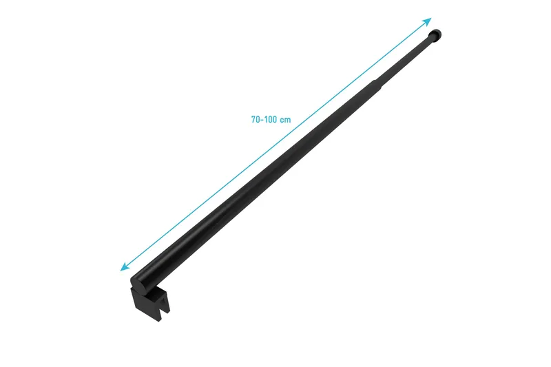 Dusjstang 70 cm - Svart - Hus & oppussing - Kjøkken & bad - Baderom - Dusjutstyr & tilbehør