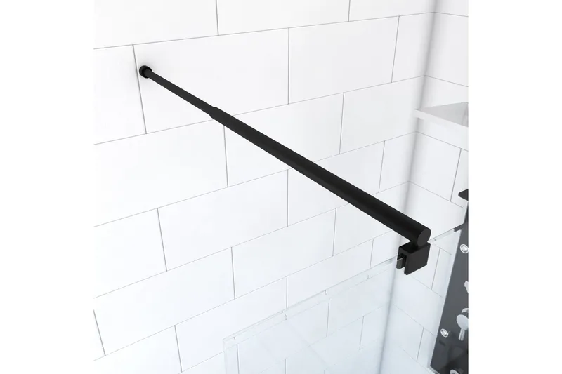 Dusjstang 70 cm, Svart