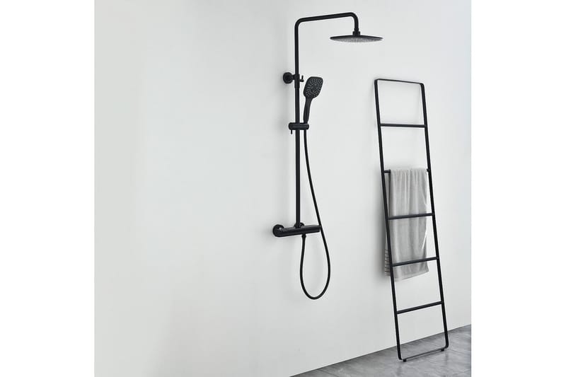 Bathlife Sjö Takdusjsett - Mattsvart - Hus & oppussing - Kjøkken & bad - Baderom - Dusjutstyr & tilbehør