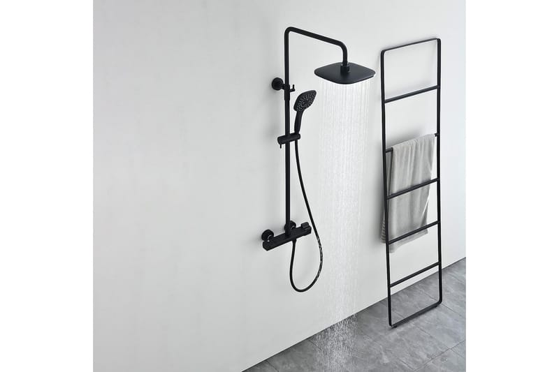 Bathlife Sjö Takdusjsett - Mattsvart - Hus & oppussing - Kjøkken & bad - Baderom - Dusjutstyr & tilbehør