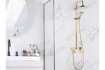 Gurara Dusjsett med dusjhode - Gull - Hus & oppussing - Kjøkken & bad - Baderom - Dusjutstyr & tilbehør