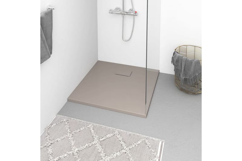 Dusjbrett SMC brun 80x80 cm - Brun - Hus & oppussing - Kjøkken & bad - Baderom - Dusjutstyr & tilbehør