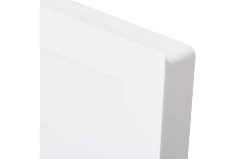 Veggnisjer til dusj med 3 rom matt hvit 41x99x9 cm - Hvit - Hus & oppussing - Kjøkken & bad - Baderom - Dusjutstyr & tilbehør